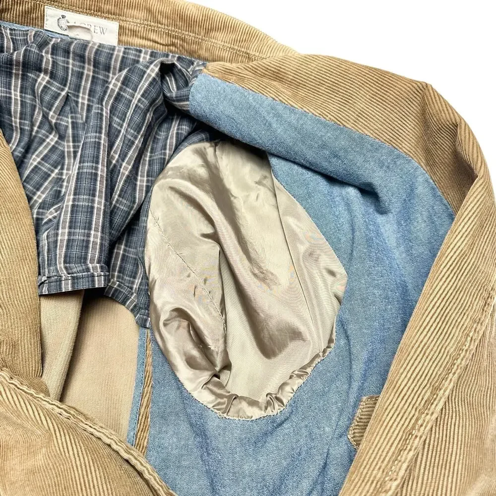 J. Crew | Men | Tan Corduroy Single Breasted Blazer | Size Medium